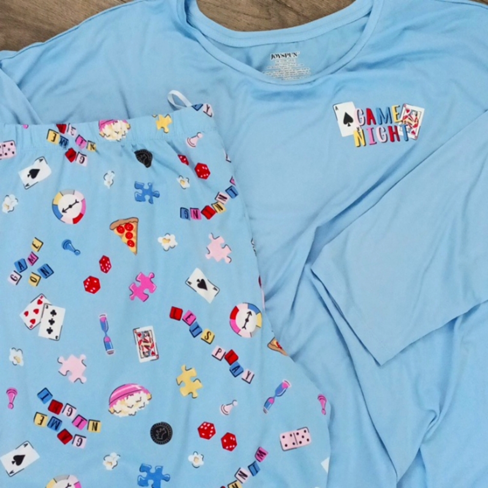 Women's Pajamas with Fun Print Game Night - Picture 10 of 10